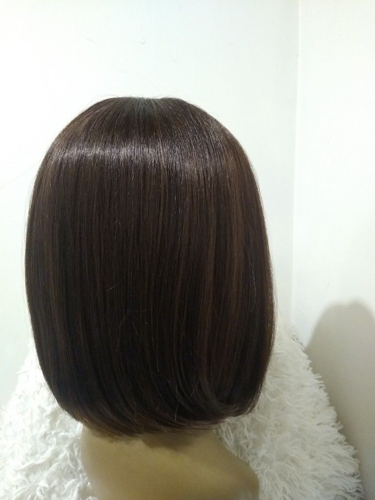 Human Hair Blend Bob Lace Front Wig