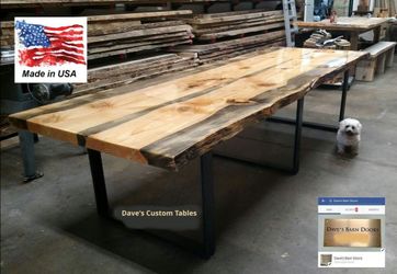 Dave's Custom Live Edge Tables, Desks & Islands...  ( Read Ad Info 1st )