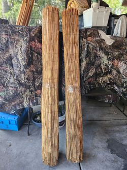 Natural Reed Fence Panels – Set of 2