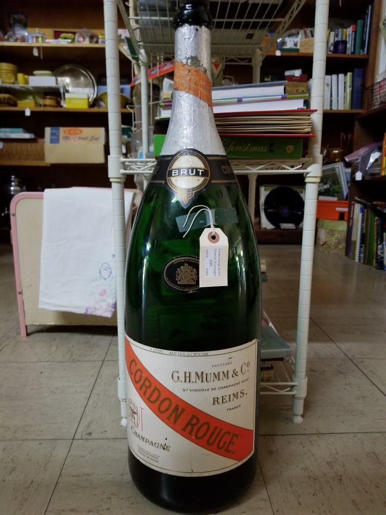 Oversize French Champagne Bottle (empty)