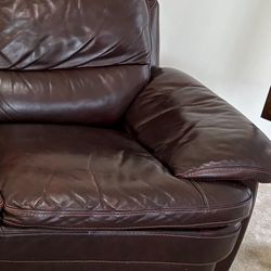 Furniture - WINSTON Real Leather Brown, Super Duper Comfortable Couches - HEAVILY REDUCED!!!