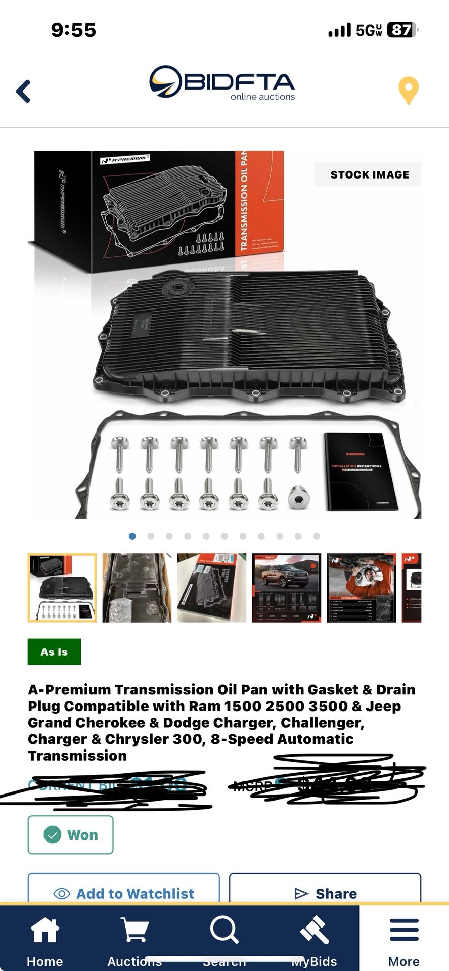 Transmission Pan And Gasket