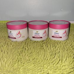 3 Dove Body Scrub 15oz Dragon Fruit And Coconut 