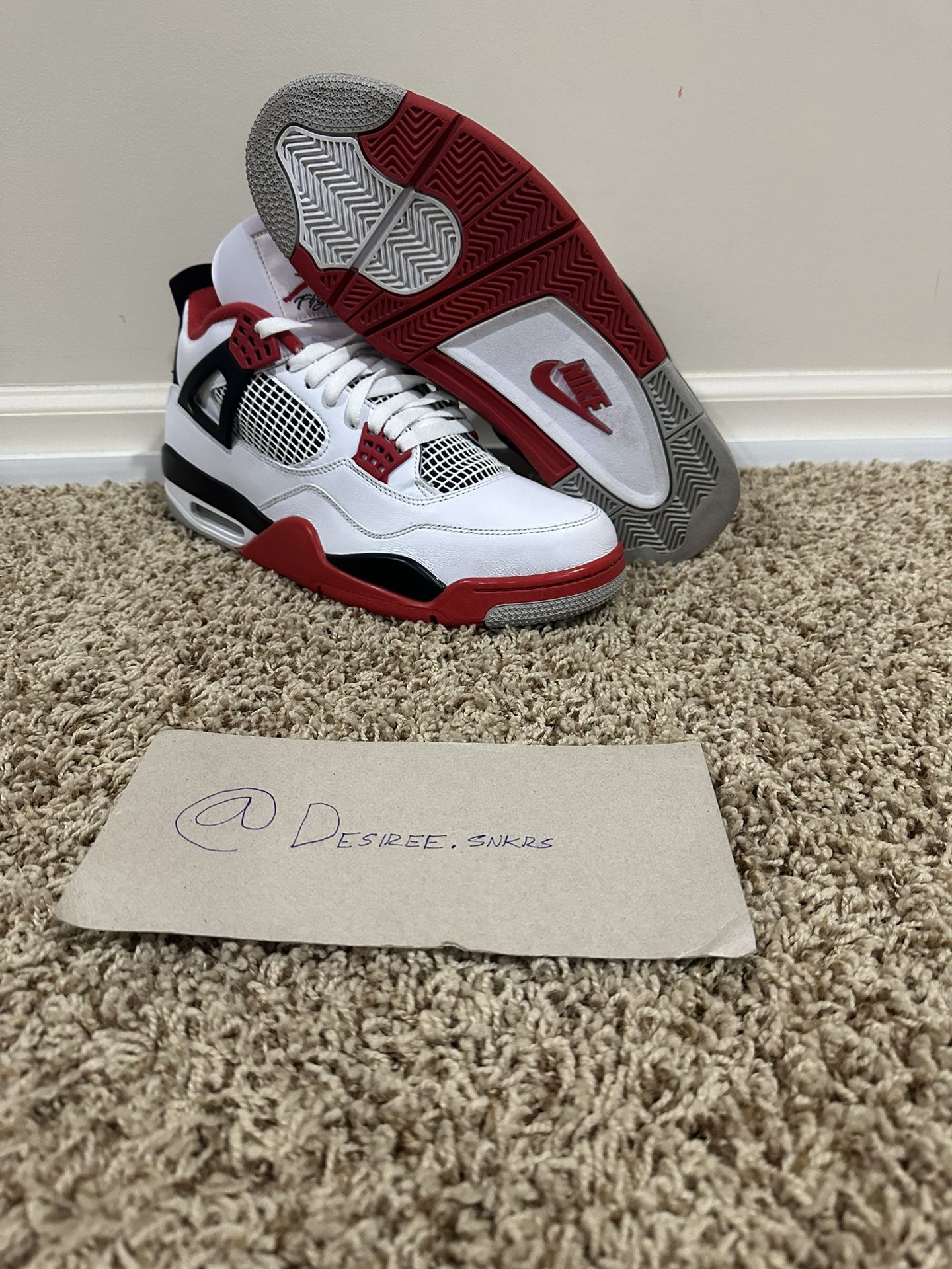 Jordan 4 “Fire Red” Size 12