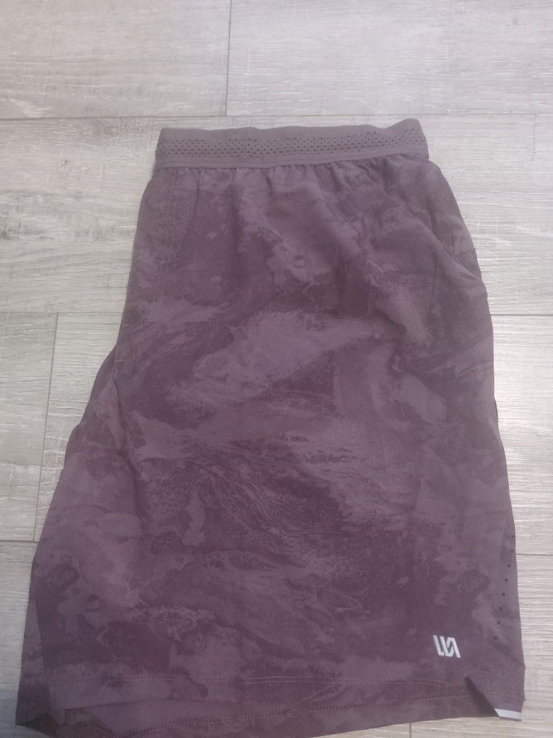Mens Activewear Velocity Shorts Size Xl,cool Purple Colorway/pattern New