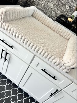 LARGE PET SOFA ORTHOPEDIC WHITE