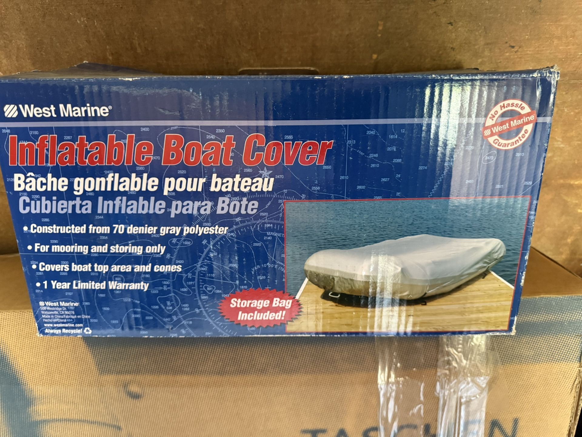 NEW West Marine Inflatable Boat Cover – Fits Boats 9’5”–10’4”