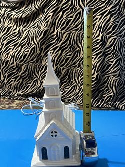 Church Music Box With Interior Lights $45