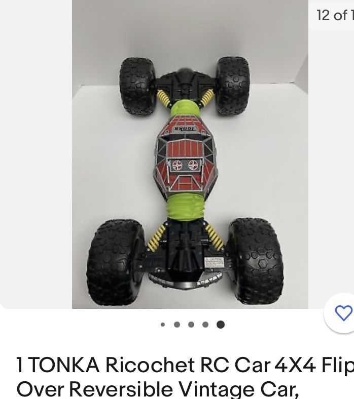 TONKA Ricochet RC Car 4X4 Flip Over Reversible Vintage Car