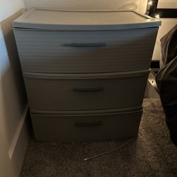 Sterilite Grey Plastic Drawers 