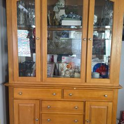 Dining Table Wit China Cabinet 