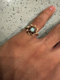14K Ruby & Opal Ring