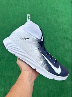 NIKE VAPOR UNTOUCHABLE SPEED TURF 2 “WHITE / NAVY BLUE” FOOTBALL (Size 11.5, Men’s)