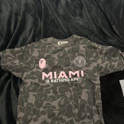 Black Inter Miami X Bape T-shirt