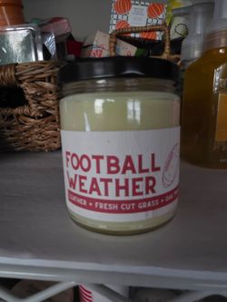 Football weather new single wick candle