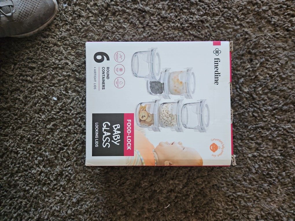 6 Baby Food Containers