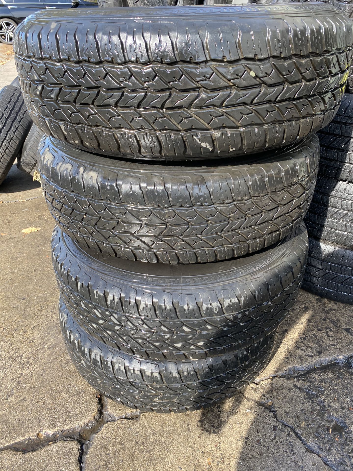 15” 4 Used Tires 225/75R15