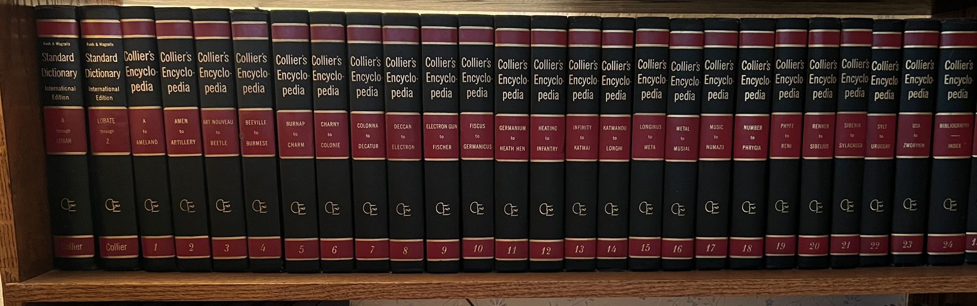 Vintage Collier’s Encyclopedias