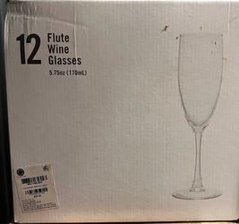 Martha Stewart 12 Champagne Flute Party Glasses