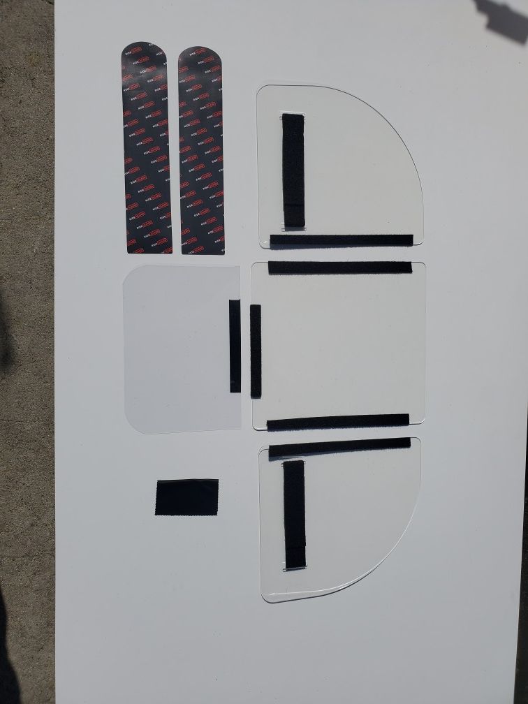 Plastic barrier for uber and lyft drivers