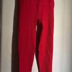 Victoria’s Secret Leggings Size Med  Red