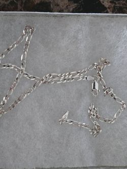 925 sterling silver Figaro chain. 20in long 3mm wide