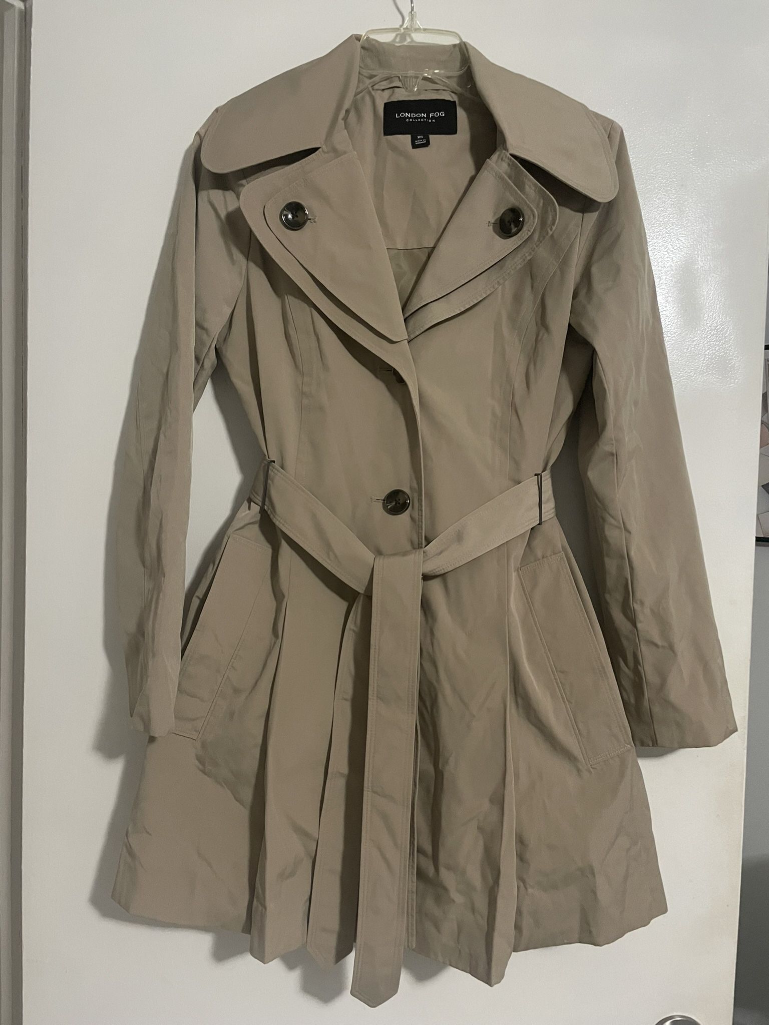 London Fog Rain Jacket/Hooded Trench Coat