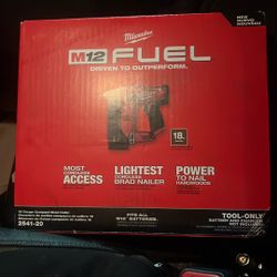 Milwaukee M12 Fuel 18 GA Brad Nailer $120