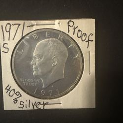 1971-S Silver Proof Ike Dollar (Below Spot) - 