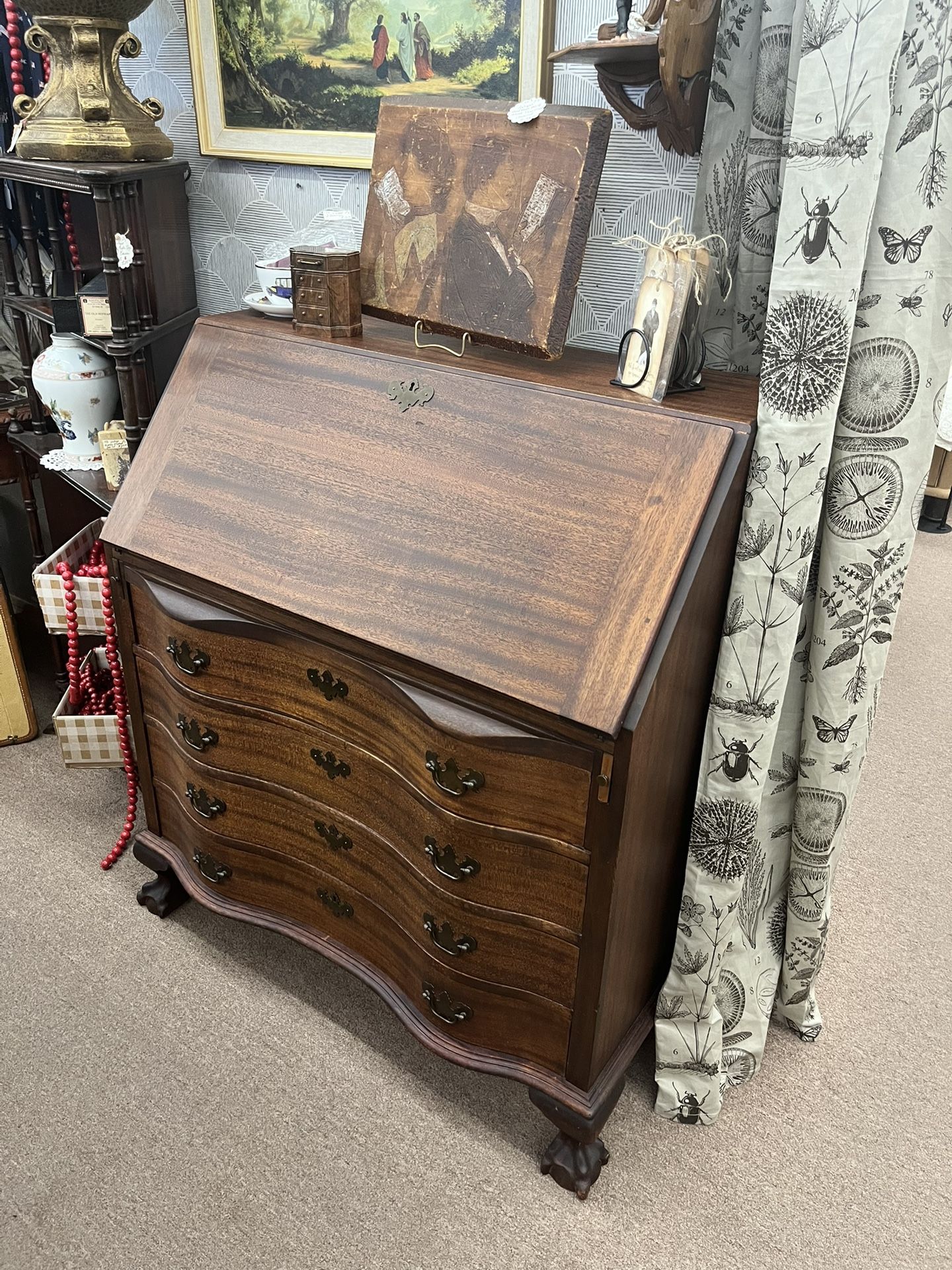 Antique Mahogany Secretary Desk