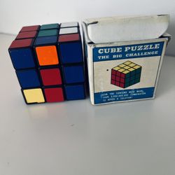 Vintage Cube Puzzle In Original Box