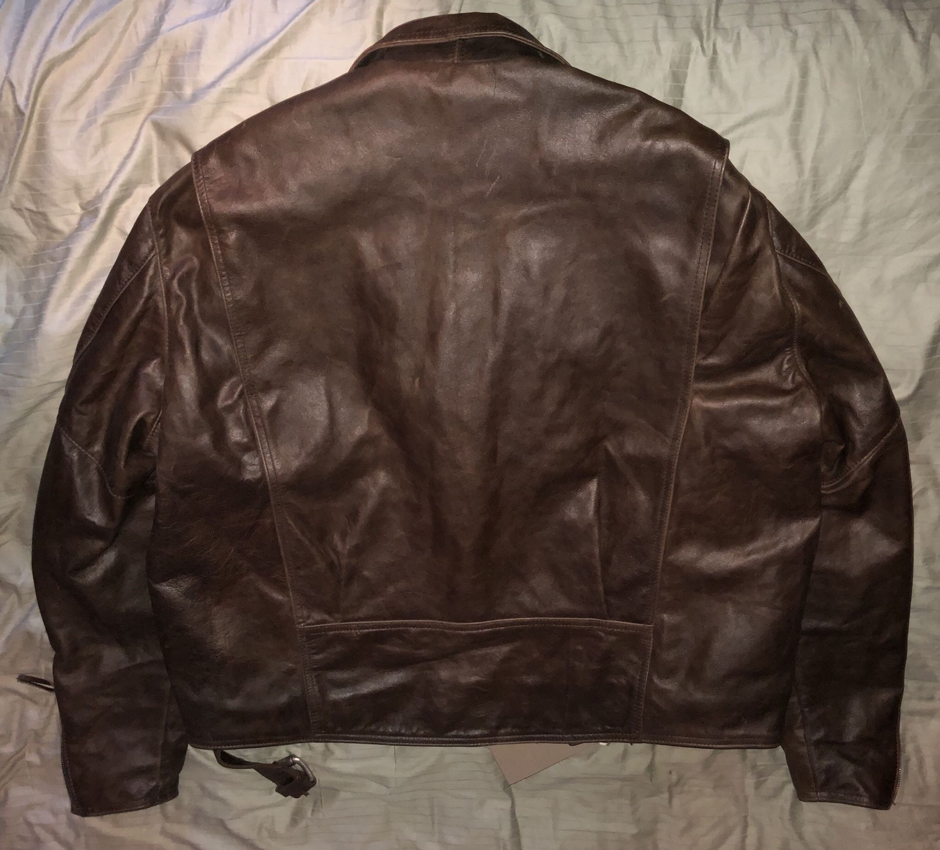Harley Davidson shovelhead brown distress men’s leather jacket NEW ...