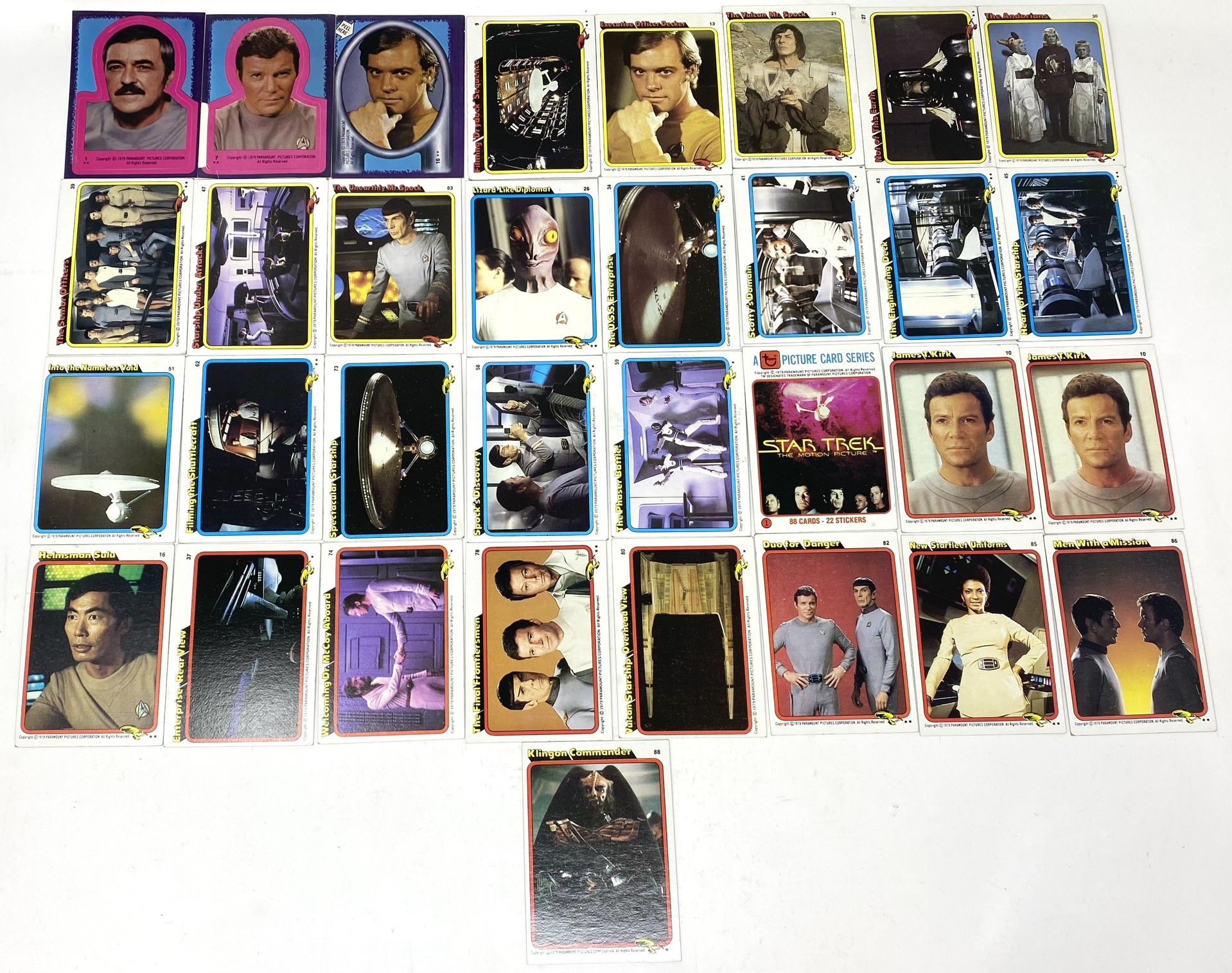 Vintage 1979 Lot of 32 Star Trek The Motion Picture Paramount Trading ...