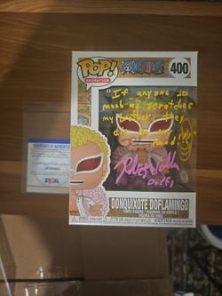 Signed Funko Pop One Piece Donquixote Doflamingo #400