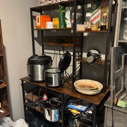 Bakers Rack with power Outlets