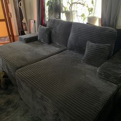 Grey Boneless Couch