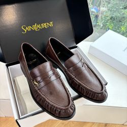 YSL Men’s Leather Shoes With Box 2026 New 