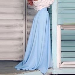 Akira small maxi skirt baby blue never worn