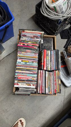 Container of DVD’s and CD’s
