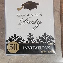 Graduation Party Invitations, 50 Count