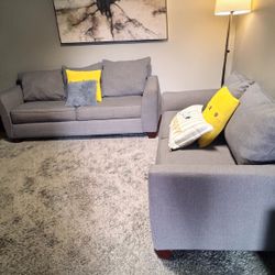 Gray Couch And Loveseat! Delivery Available!