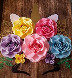 Paper flowers decoration