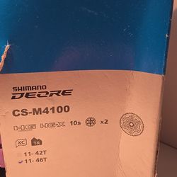 SHIMANO Deore CS-M4100 Deore 10 Speed Cassette Silver 11-46 T