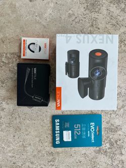 Vantrue N4 Pro 4K 3-Channel Dash Cam + Hardwire Kit + CPL + 512GB Samsung