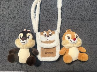 Chip & Dale Crossbody And Stuffed Animals