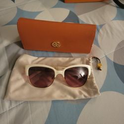 Tory Birch White Sunglasses