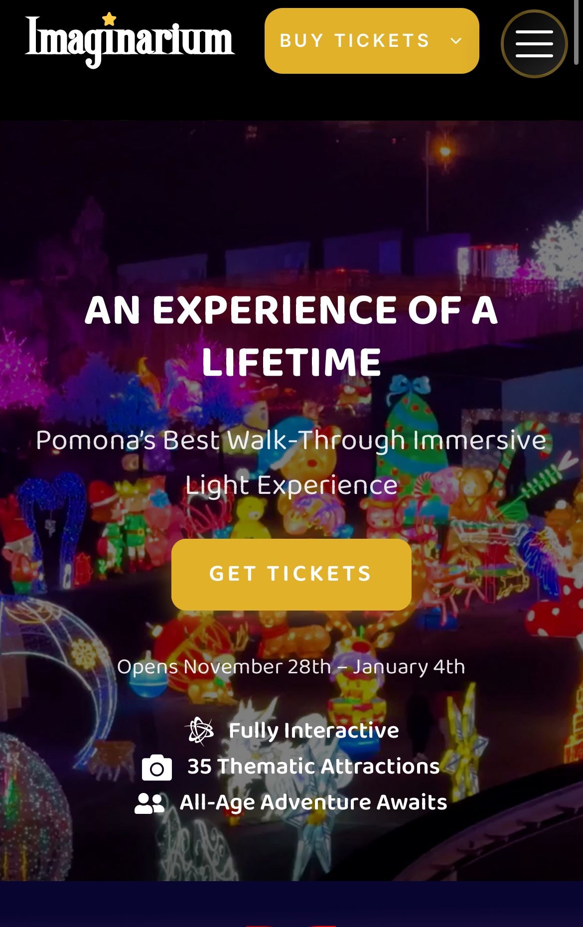 Discounted Imaginarium Holiday Lights Tickets At Pomona Fairplex