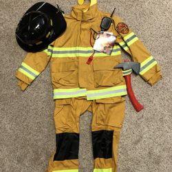 New! Fire Fighter Costume Sz 5/6
