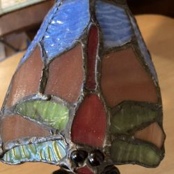Stained Glass Dragon Fly Night Light Lamp