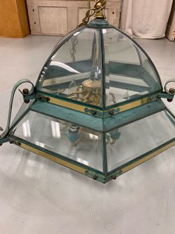 Brass  chandelier
